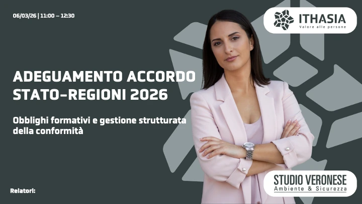 Il nuovo adeguamento accordo Stato-Regioni 2026
